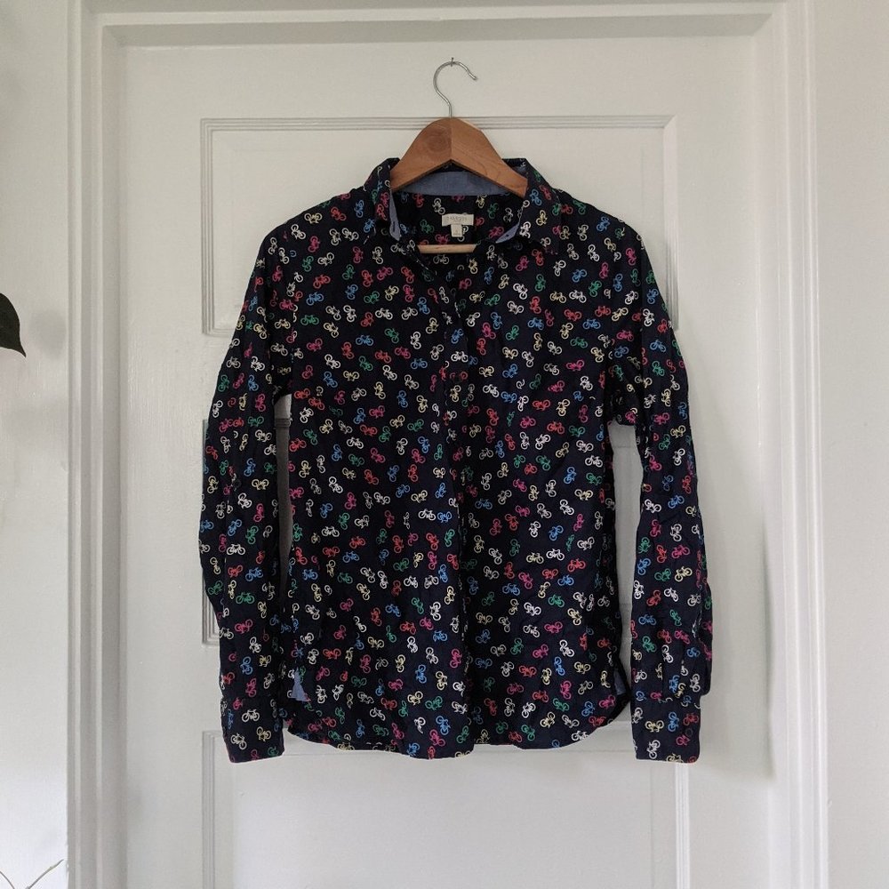 Talbots Bicycle Button Down Shirt Sz. S
